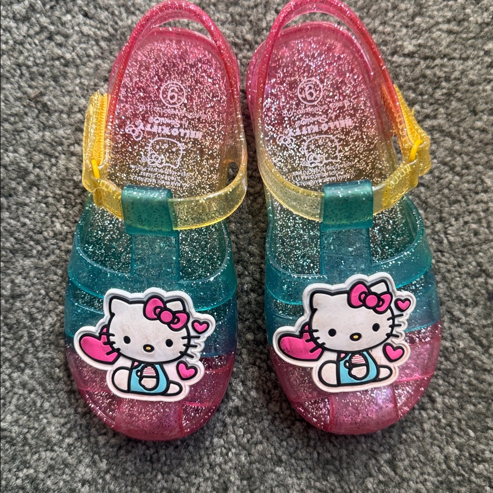 Hello Kitty Glitter Jelly Sandals